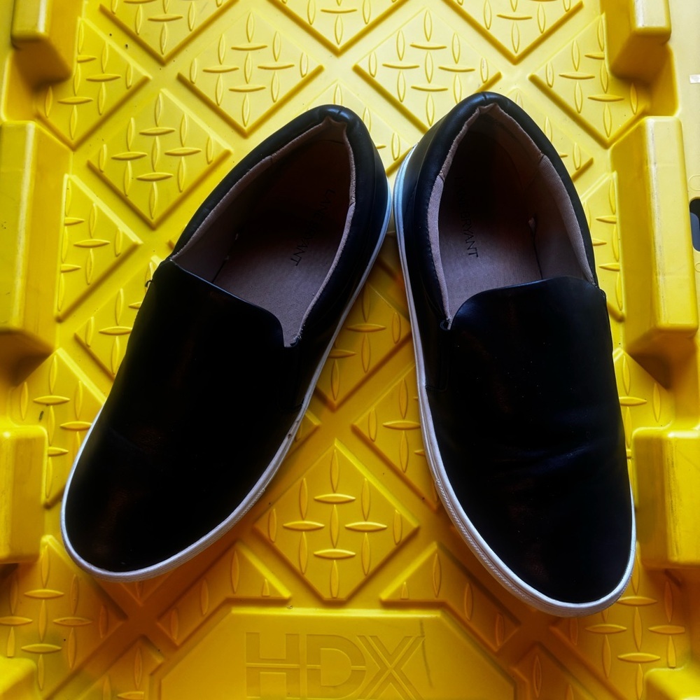 Lane Bryant Black Slip-On Sneakers 11W